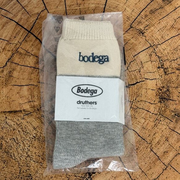 NWT - Bodega x Druthers Blocked Runners Crew Socks - Picture 3 of 6